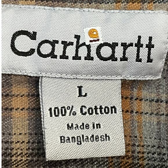 Carhartt Mens L Brown Rugged Flex Shirt Jacket Blanket Lined Detroit Made S96GKH - Picture 3 of 7